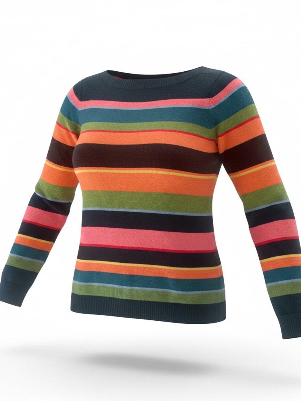 Talbots Striped Sweater Petite Small Long sleeve
